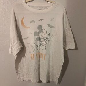 Beige Disney Halloween oversized shirt